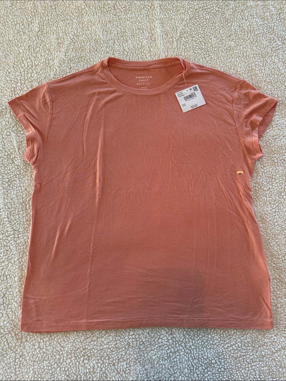 American Eagle Outfitters Women's Short-Sleeve Tee - Coral